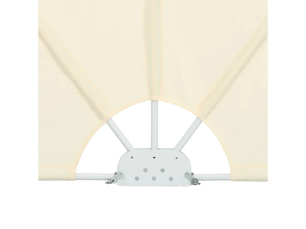 Auvent latéral pliable de terrasse Crème 400x200