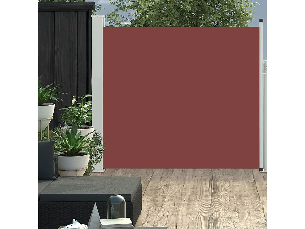 Auvent latéral rétractable de patio 170x300 Marron