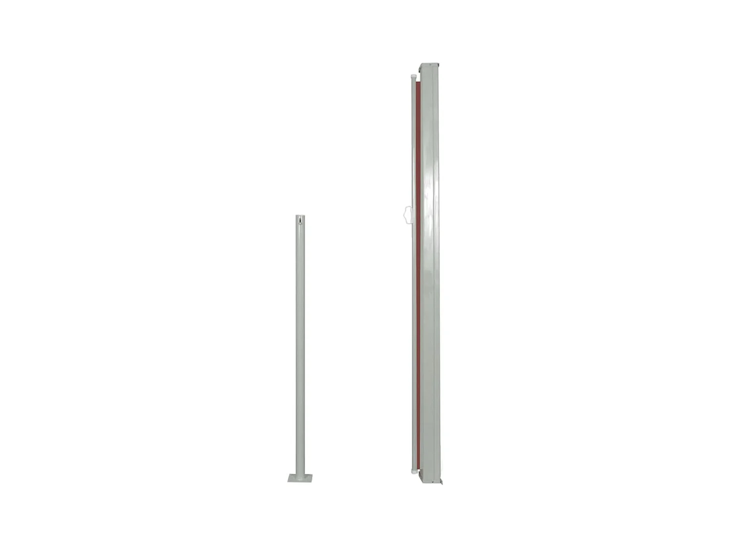 Auvent latéral rétractable de patio 160x300 Marron