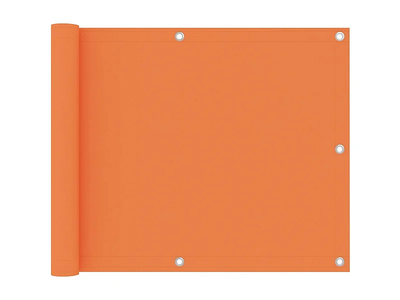 Écran de balcon Orange 75x500 Tissu Oxford