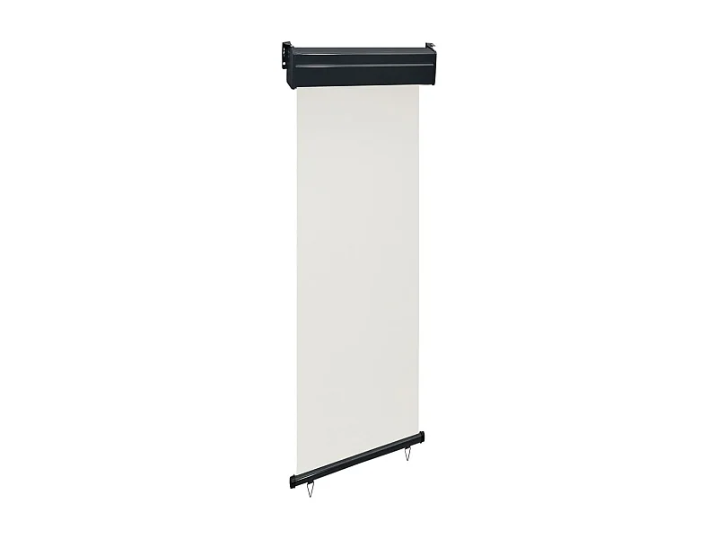 Auvent latéral de balcon 60x250 Crème