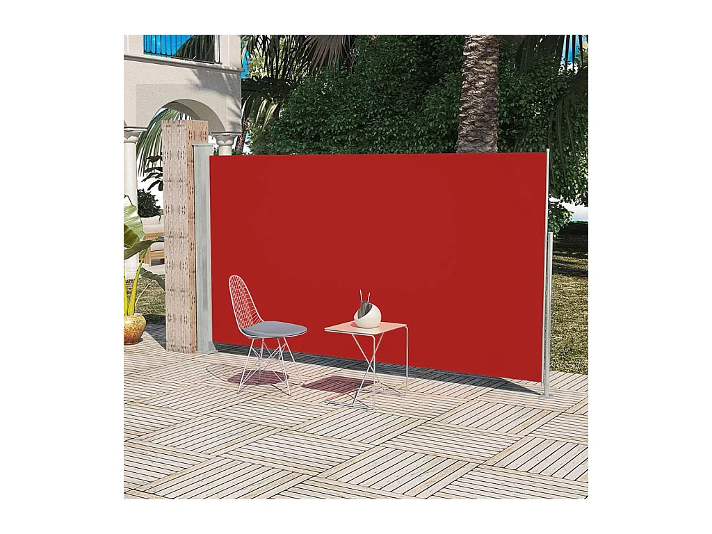 Auvent latéral de patio 160x300 Rouge