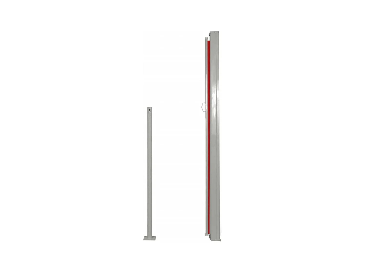 Auvent latéral de patio 160x300 Rouge