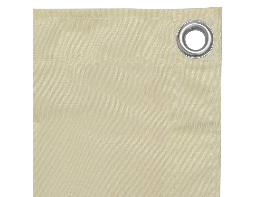 Écran de balcon Crème 120x300 Tissu Oxford