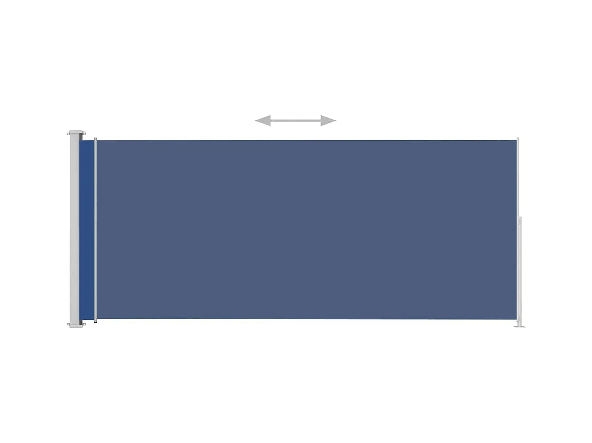 Auvent latéral rétractable de patio 180x500 Bleu 2