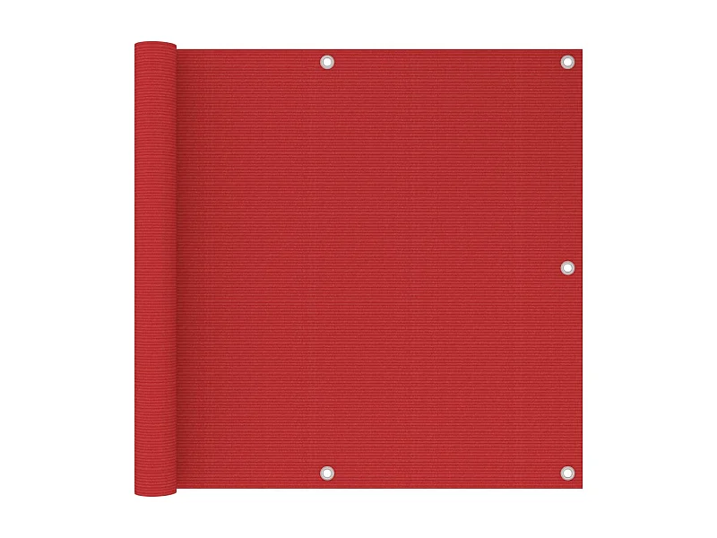 Écran de balcon Rouge 90x500 PEHD