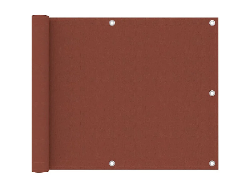 Écran de balcon Terre cuite 75x500 Tissu Oxford