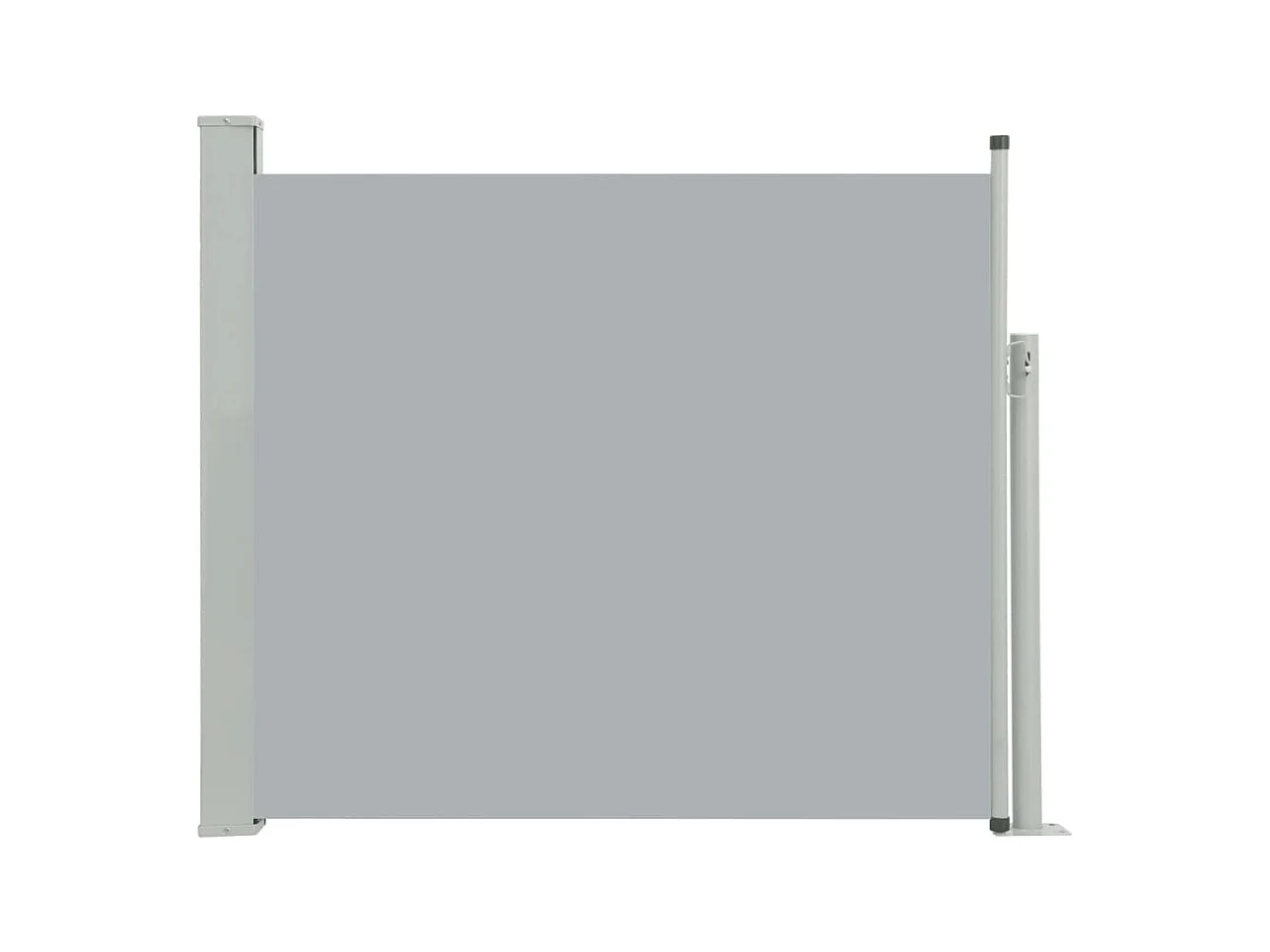 Auvent latéral rétractable de patio 100x300 Gris