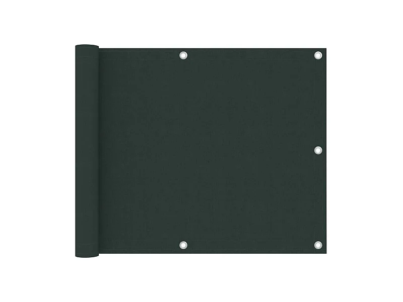 Écran de balcon Vert foncé 75x600 Tissu Oxford