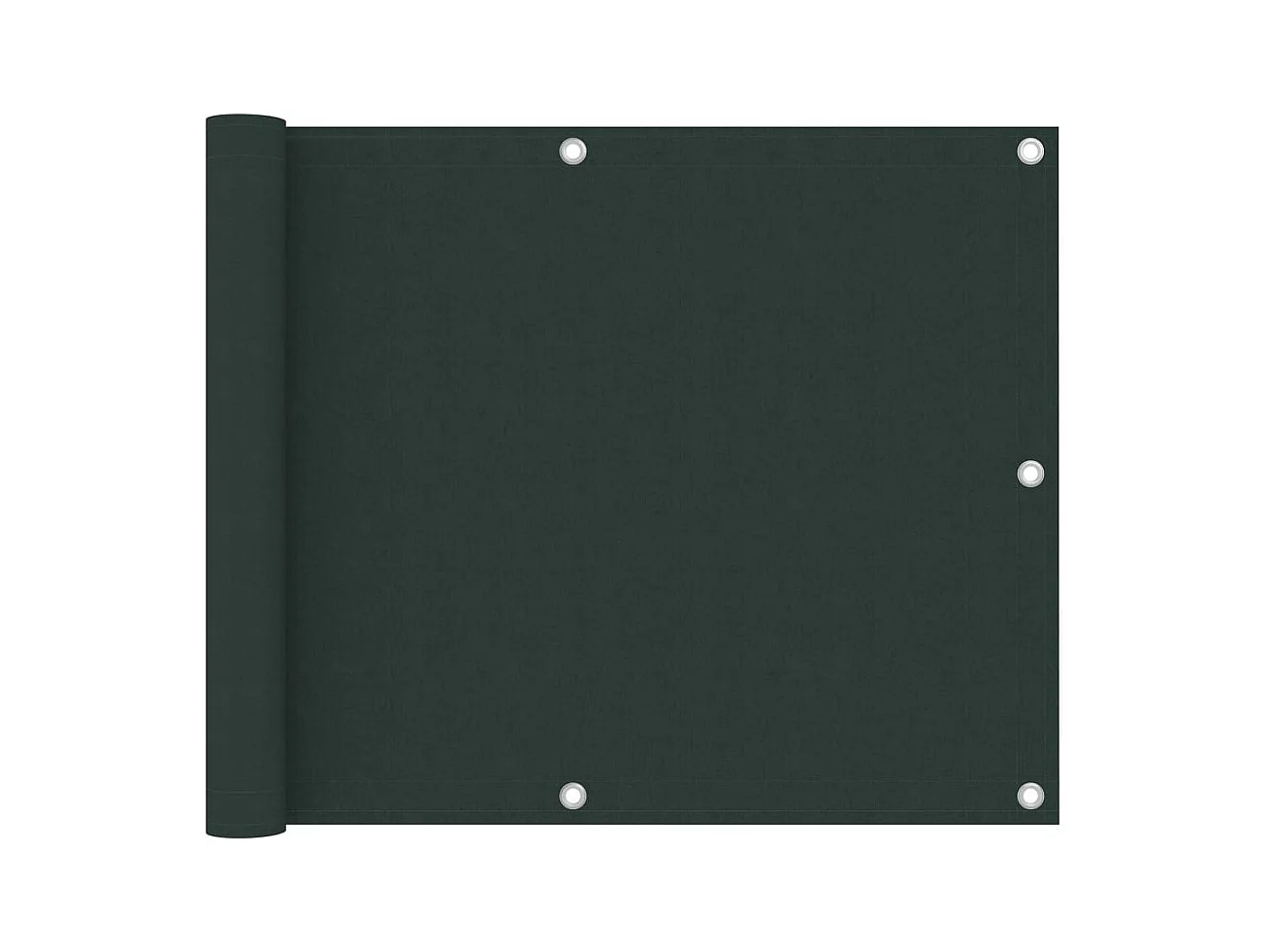 Écran de balcon Vert foncé 75x600 Tissu Oxford