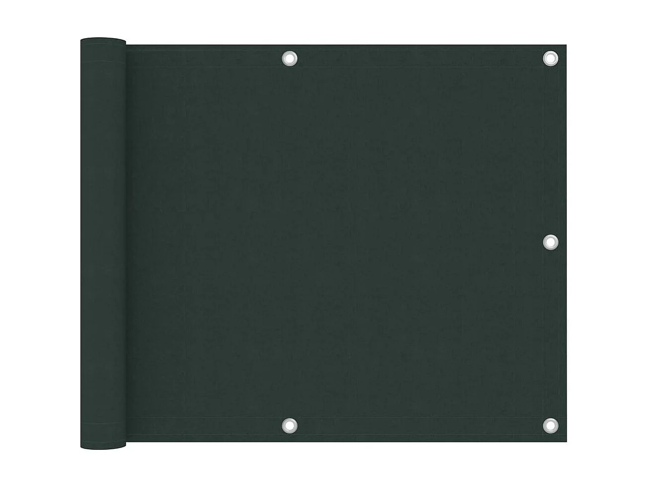 Écran de balcon Vert foncé 75x600 Tissu Oxford