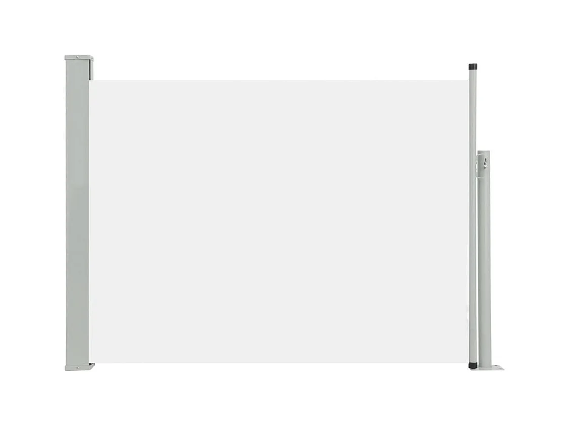 Auvent latéral rétractable de patio 100x500 Crème