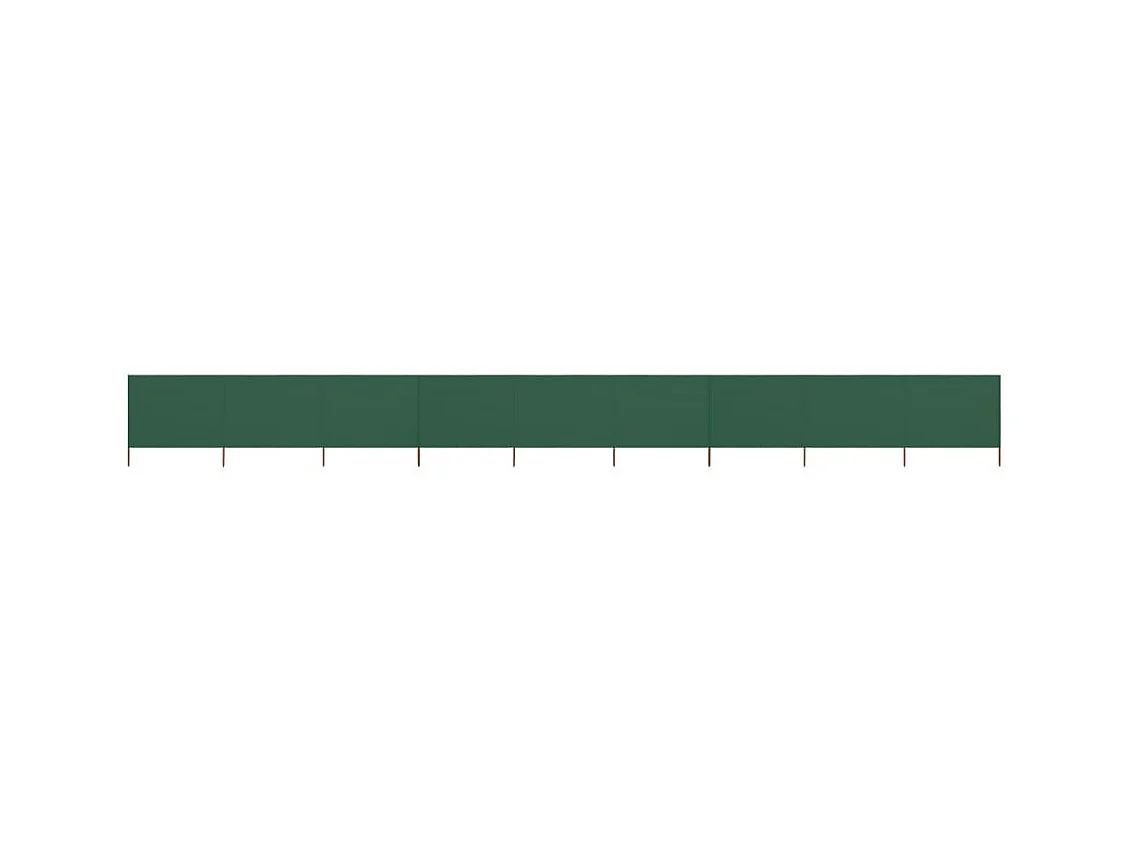 Paravent 9 panneaux Tissu 1200x120 Vert