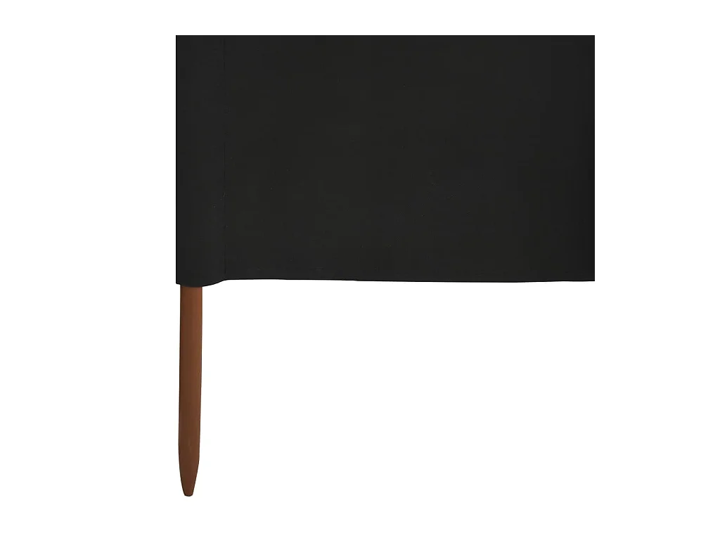 Paravent 5 panneaux Tissu 600x120 Noir