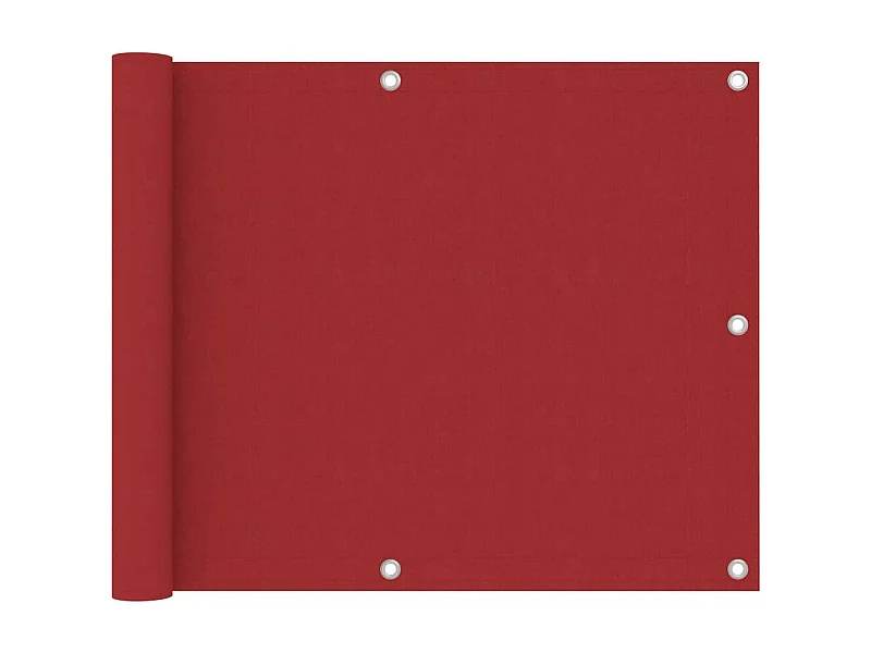 Écran de balcon Rouge 75x400 Tissu Oxford