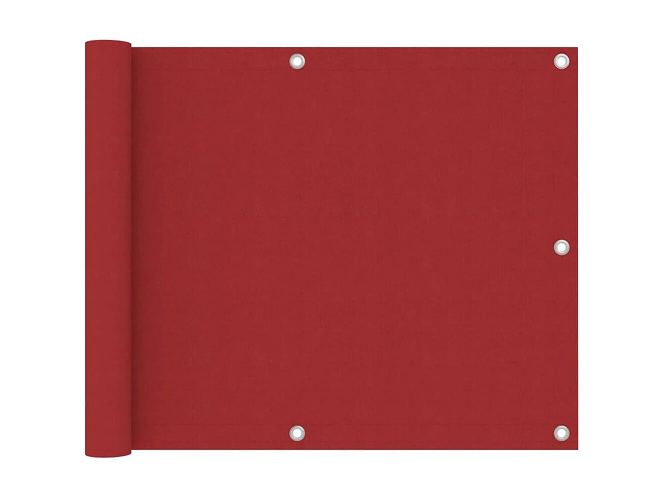 Écran de balcon Rouge 75x400 Tissu Oxford