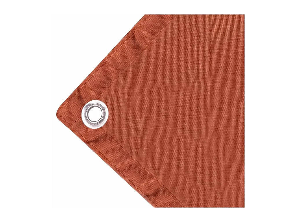 Écran de balcon en tissu Oxford 75x600 Ocre marron