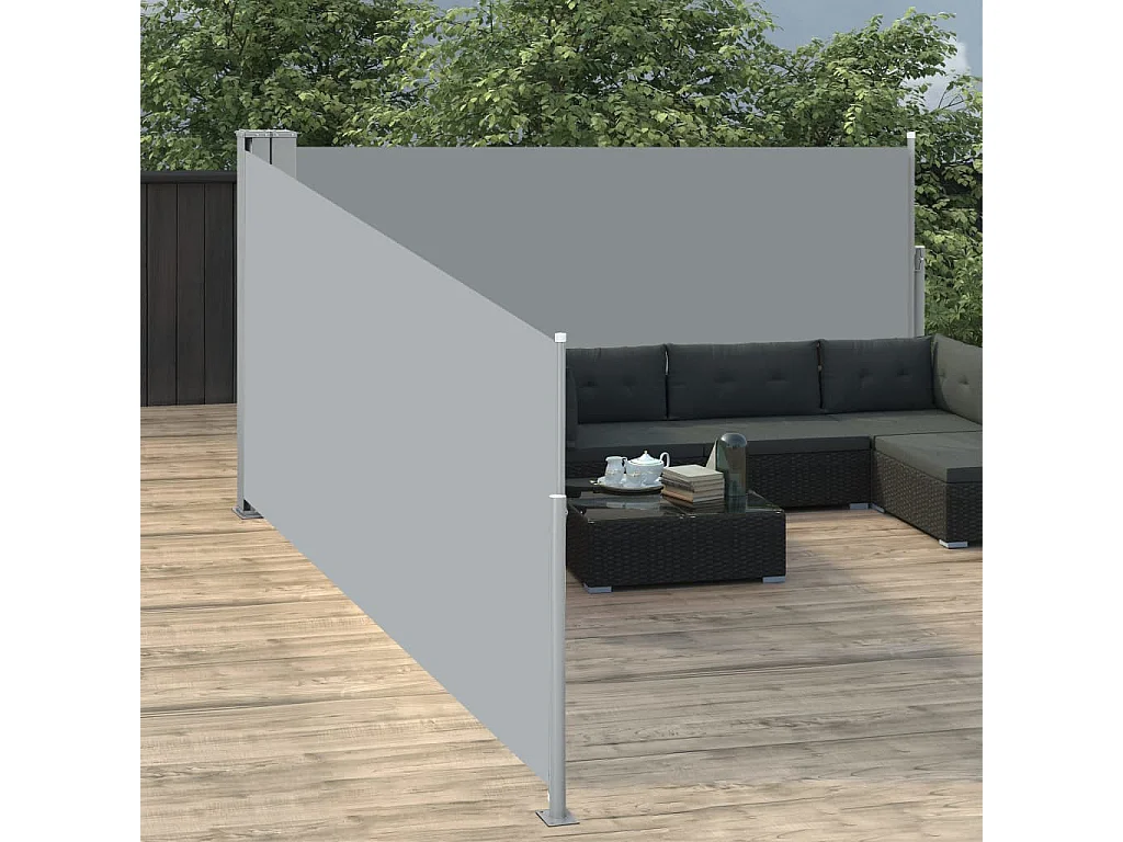 Auvent latéral rétractable Anthracite 120x1000