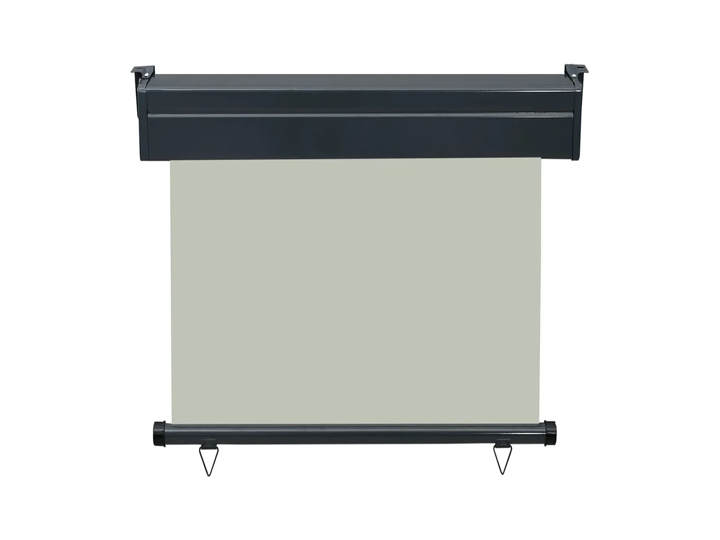 Auvent latéral de balcon 80x250 Gris