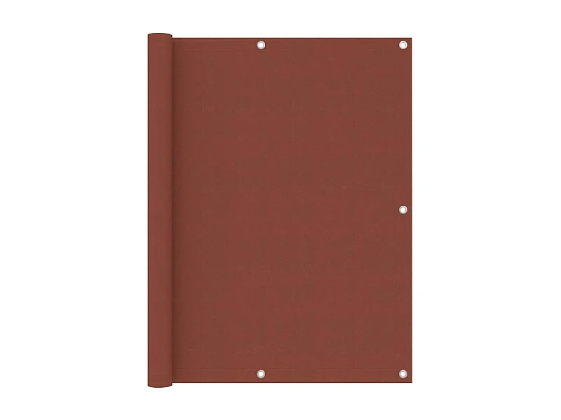 Écran de balcon Terre cuite 120x600 Tissu Oxford