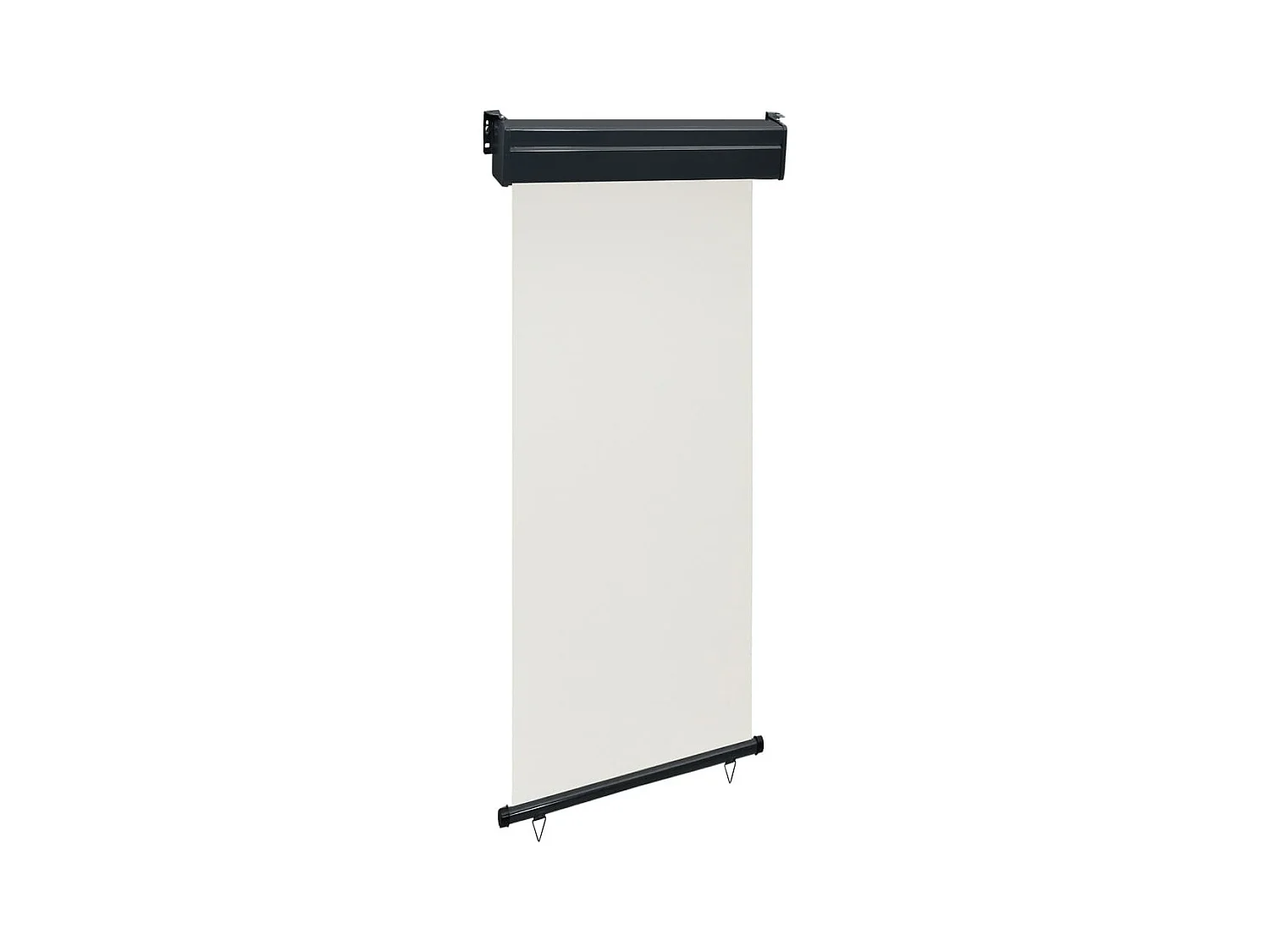 Auvent latéral de balcon 80x250 Crème