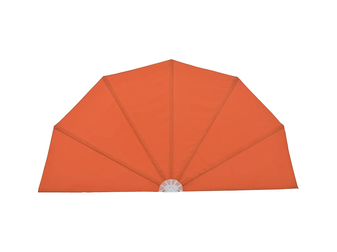 Auvent latéral pliable de terrasse Terre cuite 160cm