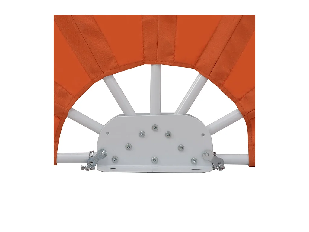 Auvent latéral pliable de terrasse Terre cuite 160cm