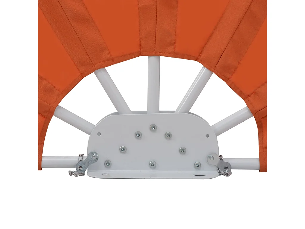 Auvent latéral pliable de terrasse Terre cuite 160cm