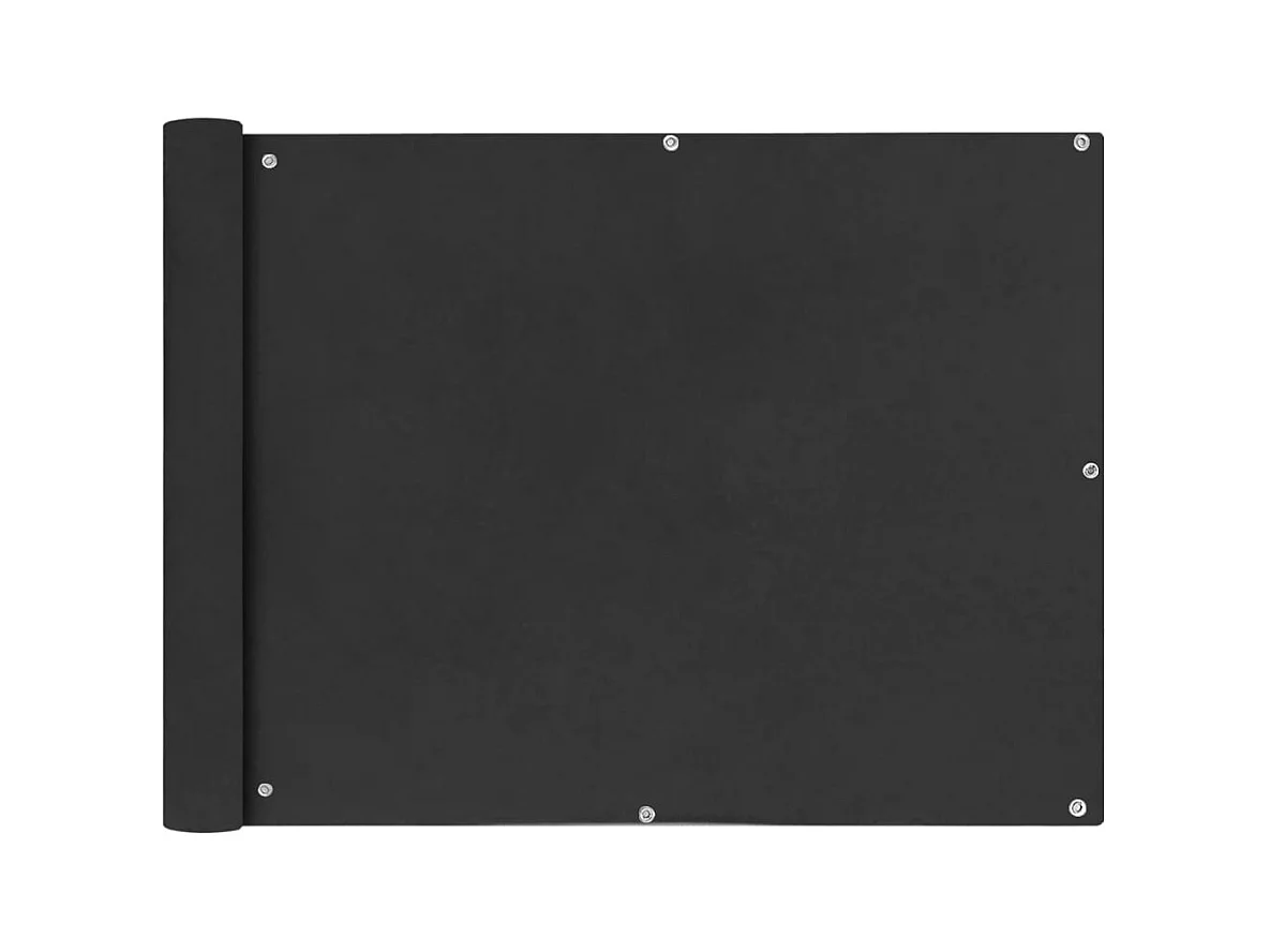 Écran de balcon en tissu Oxford anthracite de 90x400