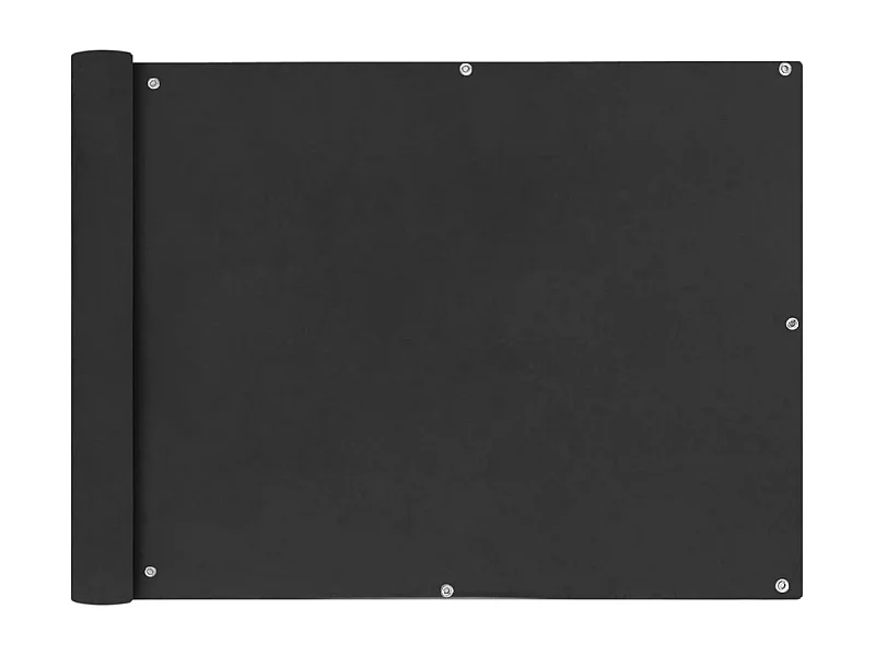 Écran de balcon en tissu Oxford anthracite de 90x400