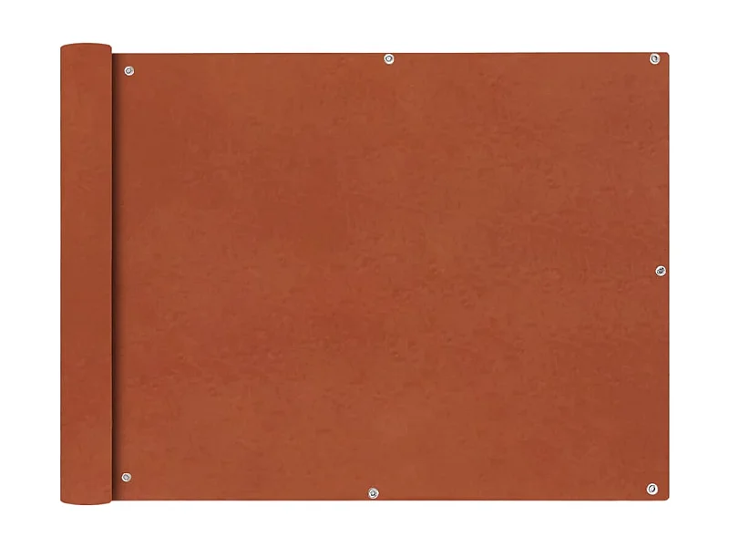 Écran de balcon en tissu Oxford 90x600 Ocre marron