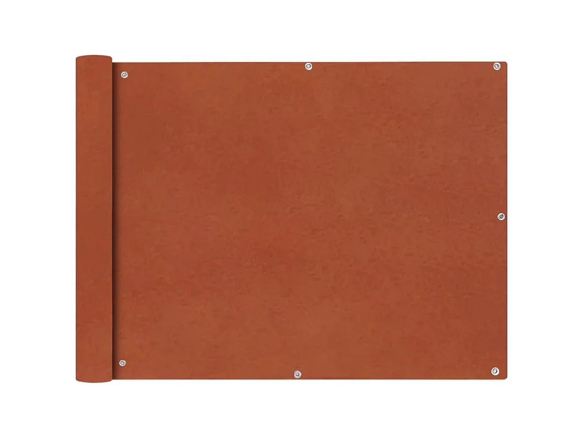 Écran de balcon en tissu Oxford 90x600 Ocre marron