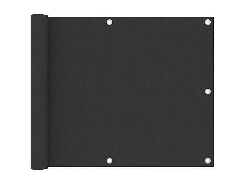 Écran de balcon Anthracite 75x500 Tissu Oxford