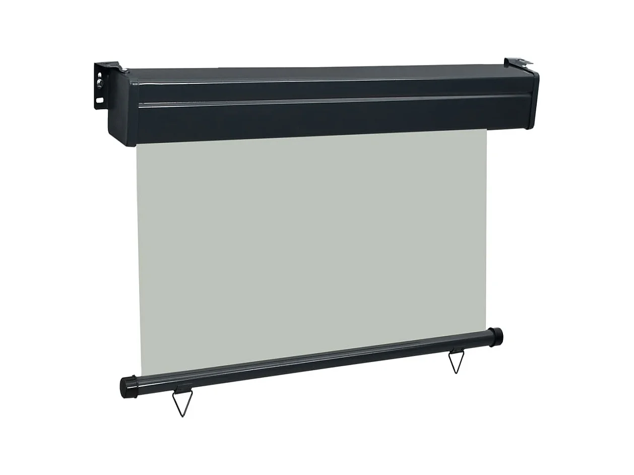 Auvent latéral de balcon 100x250 Gris