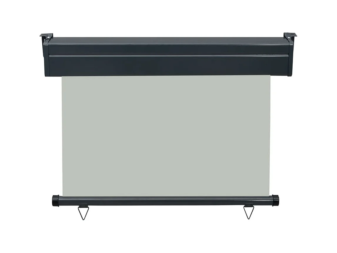 Auvent latéral de balcon 100x250 Gris