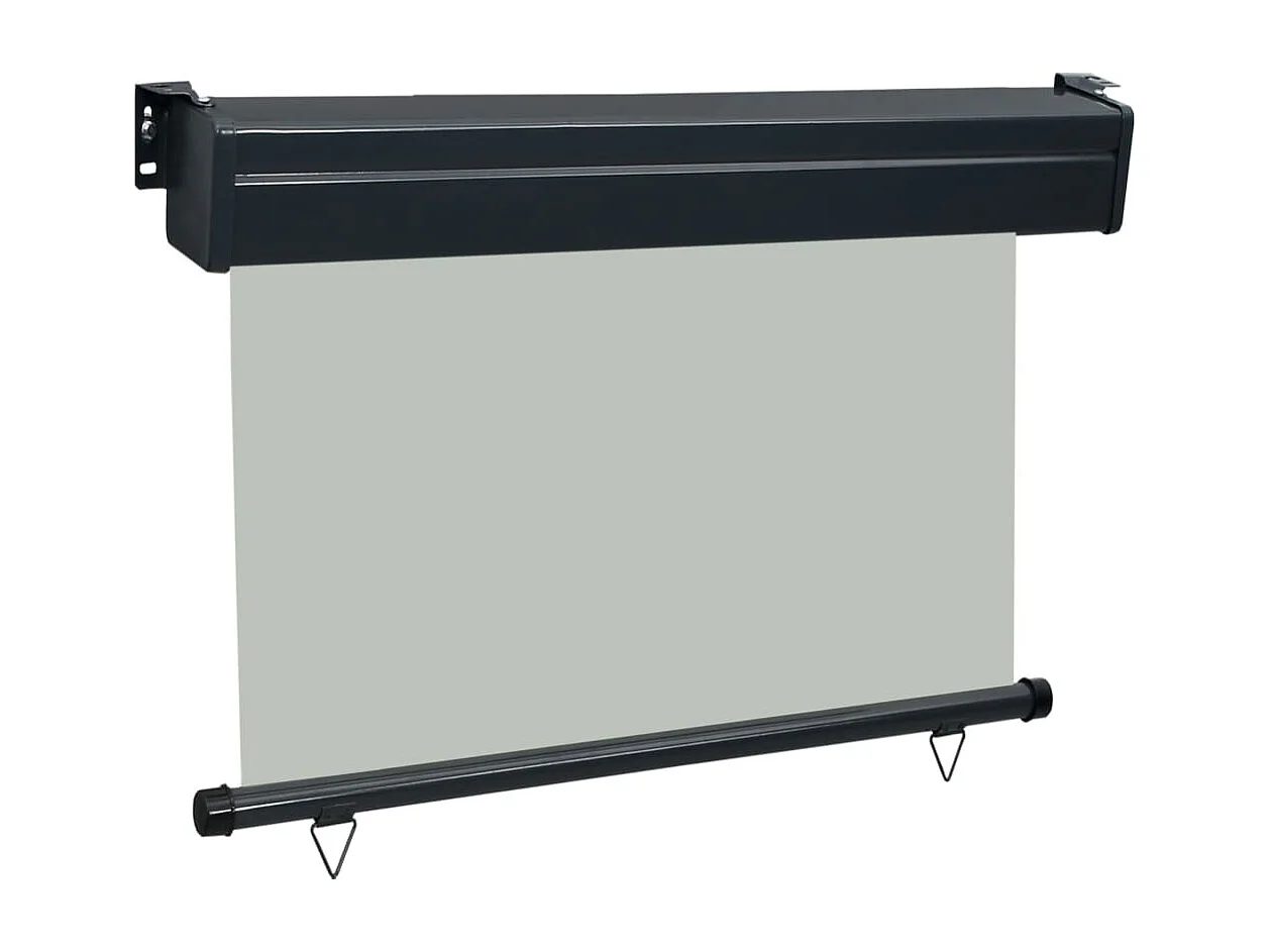 Auvent latéral de balcon 100x250 Gris