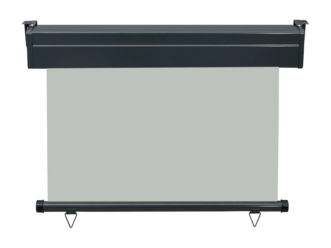 Auvent latéral de balcon 100x250 Gris