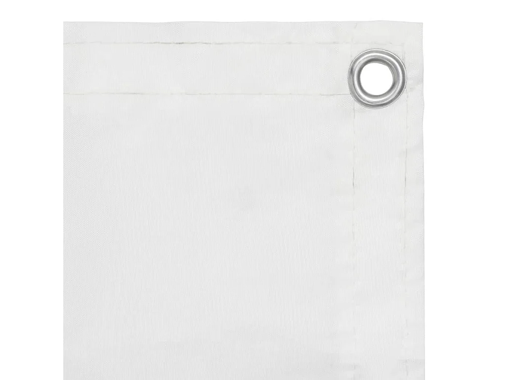 Écran de balcon Blanc 75x400 Tissu Oxford