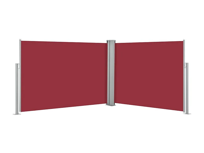 Auvent latéral rétractable Rouge 120x1000