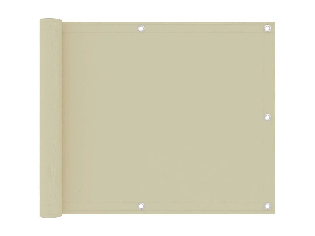 Écran de balcon Crème 75x500 Tissu Oxford