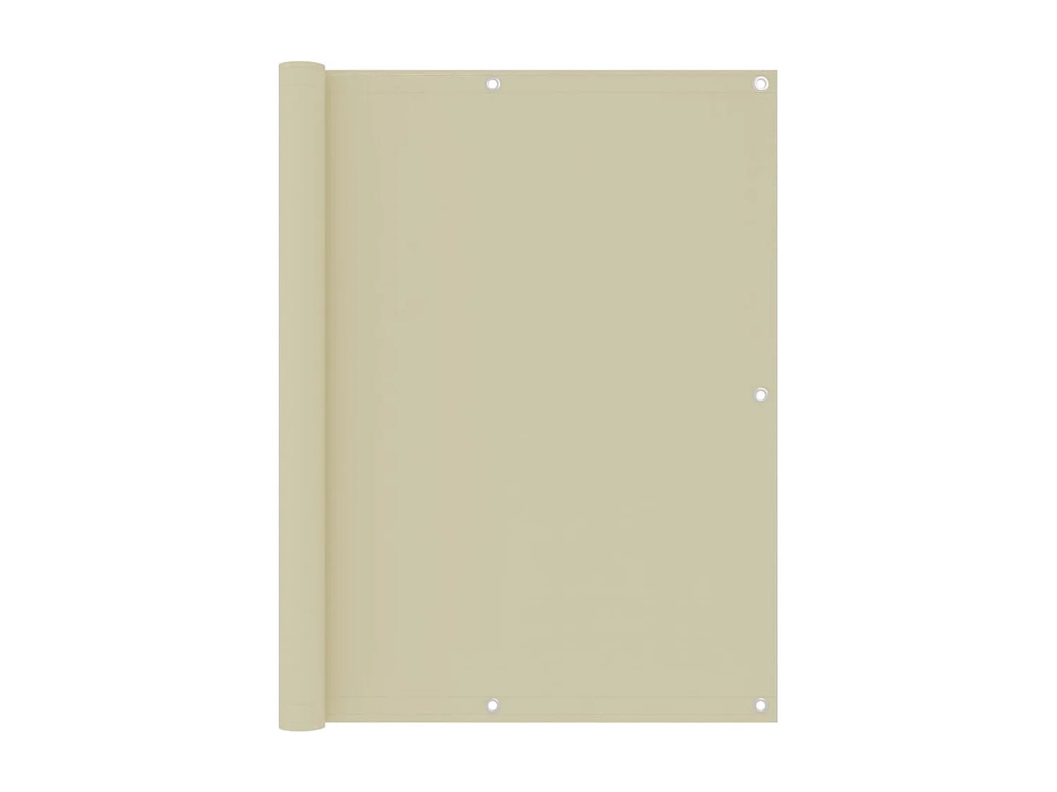 Écran de balcon Crème 120x500 Tissu Oxford
