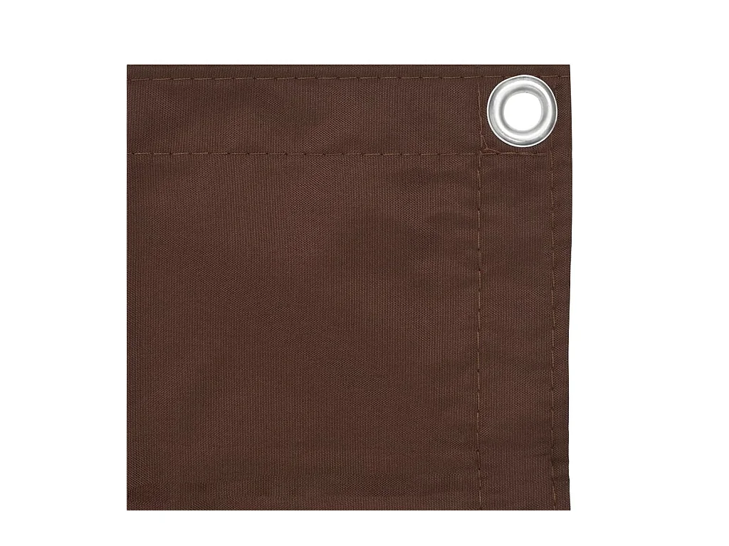 Écran de balcon Marron 90x400 Tissu Oxford