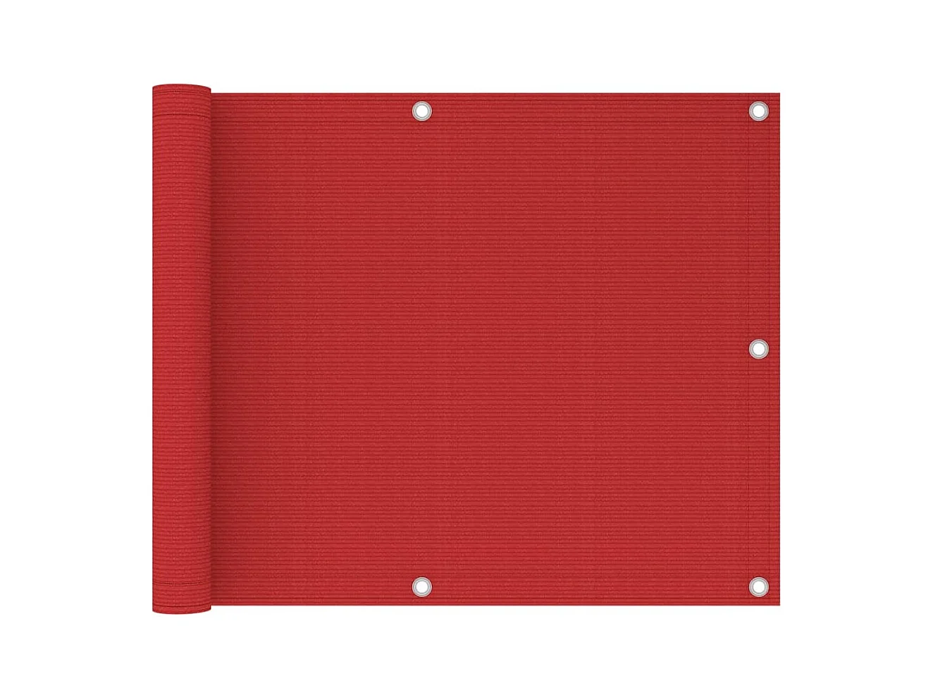 Écran de balcon Rouge 75x300 PEHD