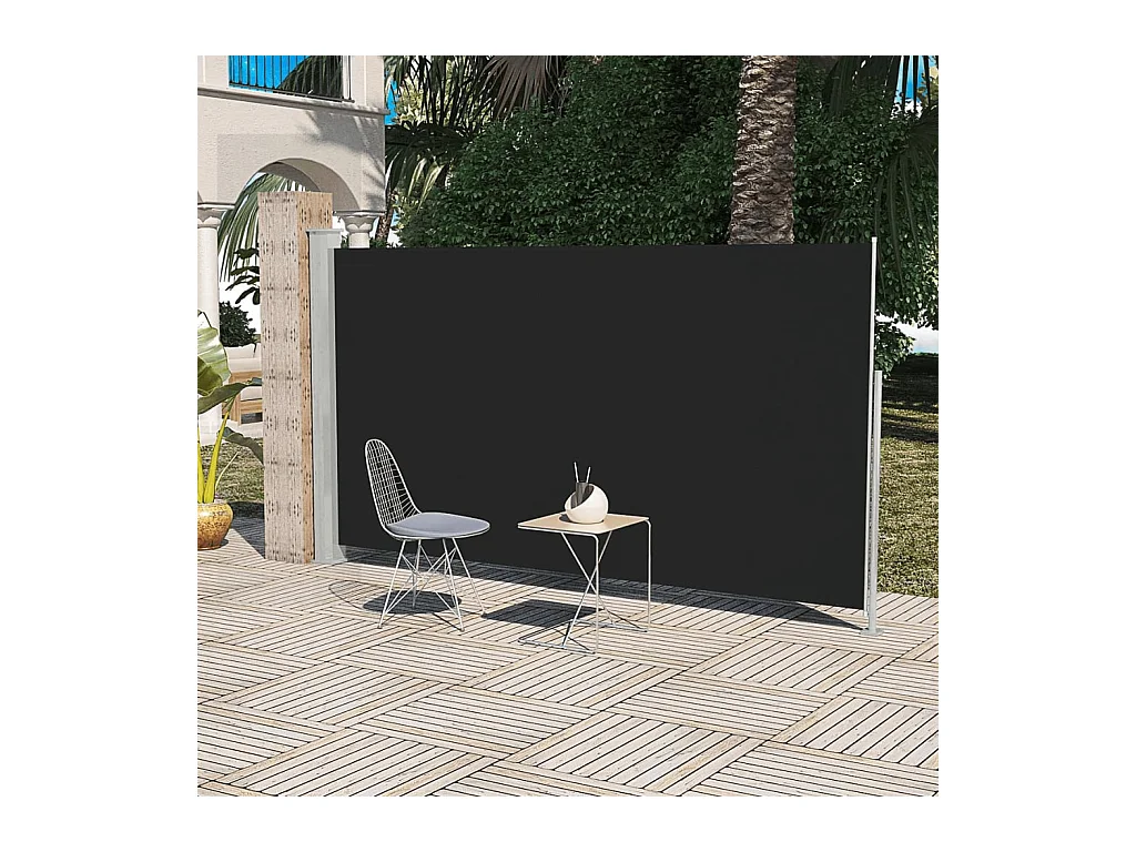 Auvent latéral de patio 160x300 Noir