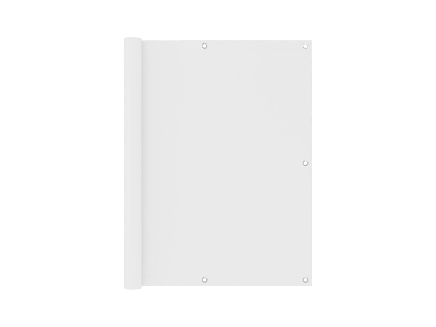 Écran de balcon Blanc 120x300 Tissu Oxford