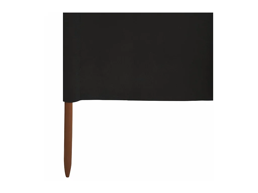 Paravent 6 panneaux Tissu 800x80 Noir