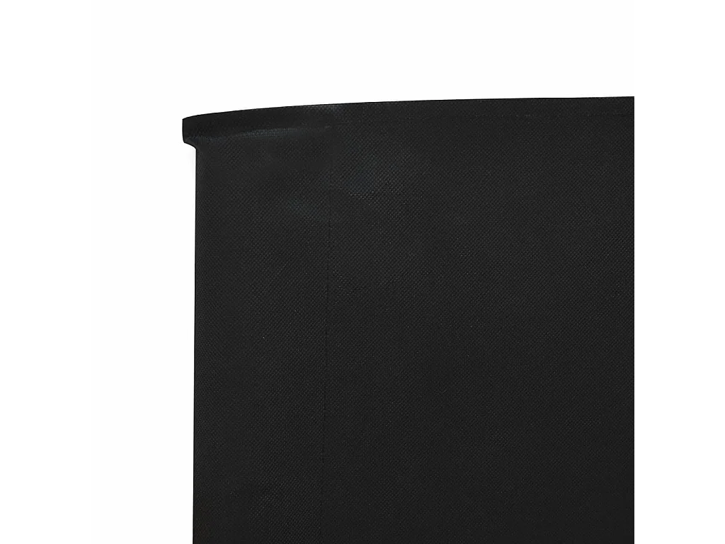 Paravent 6 panneaux Tissu 800x80 Noir