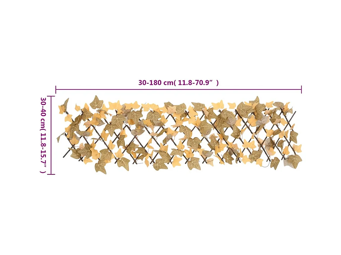 Treillis de feuille d'érable artificiel extensible 5 pcs