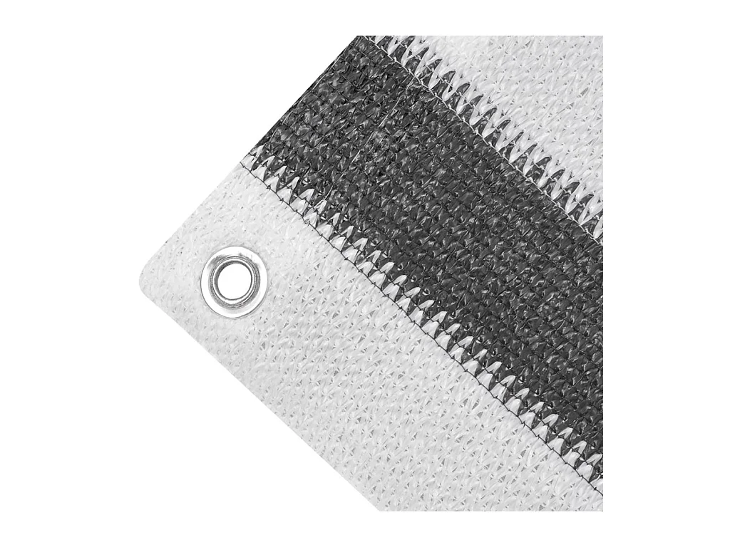 Écran de balcon en PEHD 75x400 Anthracite et blanc