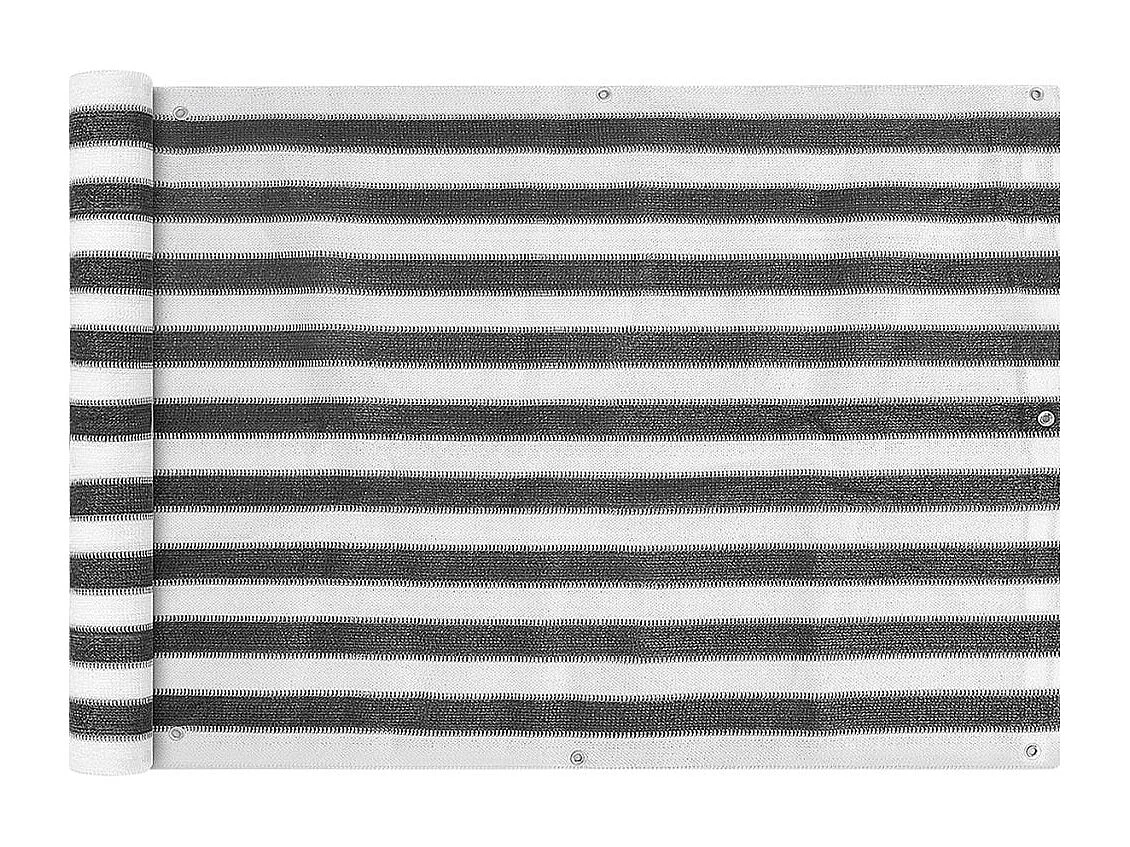 Écran de balcon en PEHD 75x400 Anthracite et blanc